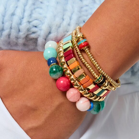 Roxanne Assoulin Jewelry - Roxanne Assoulin The Slider Bracelet Duo *Two Red/Blue Pieces*